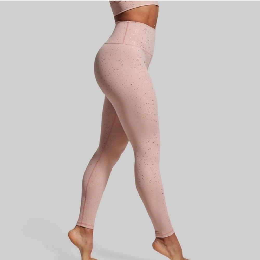 Born Primitive Synergy Leggings Rose Gold Splatter NWT XL